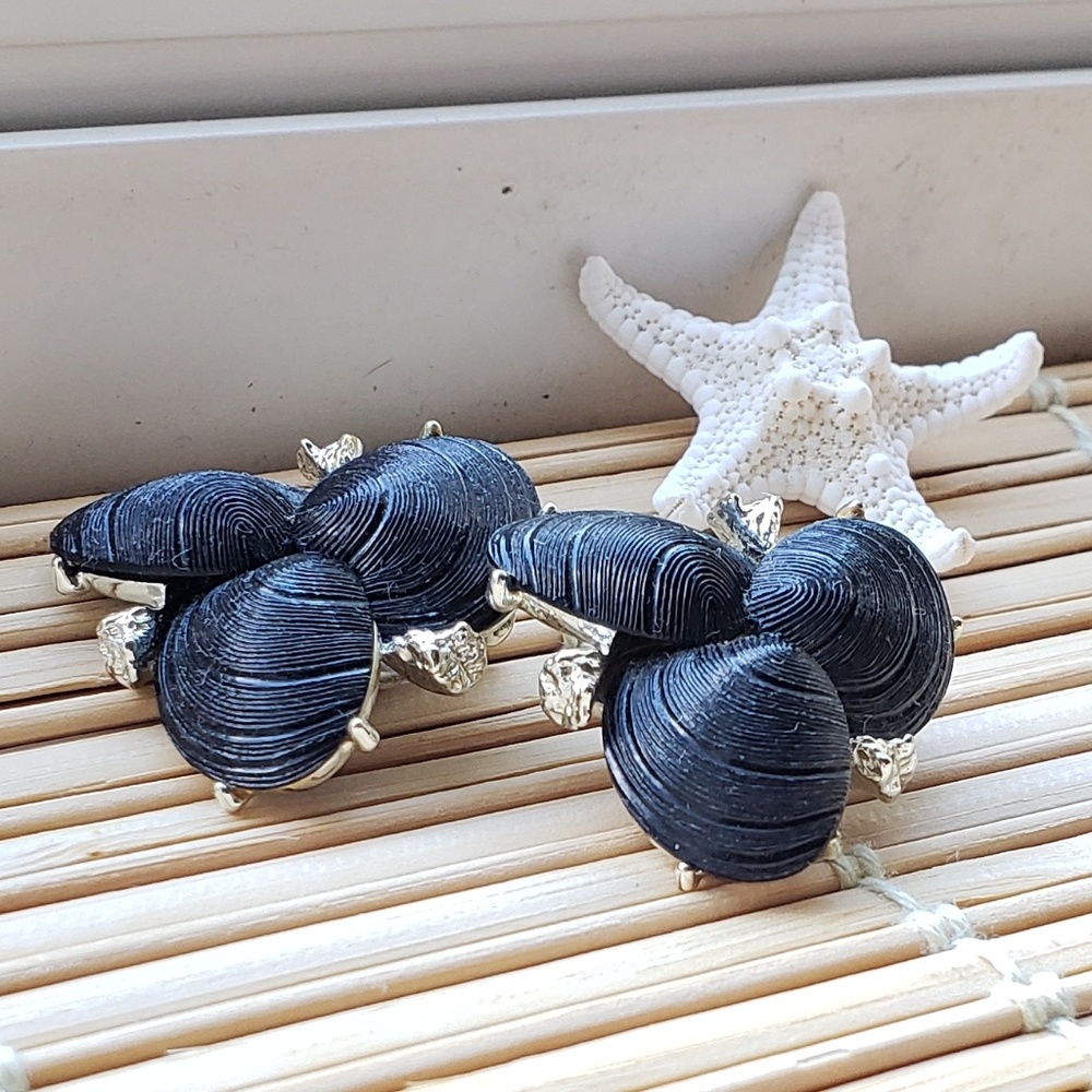 🧜‍ Clip on Seashell Mermaid Costume Earrings🧜‍♂️